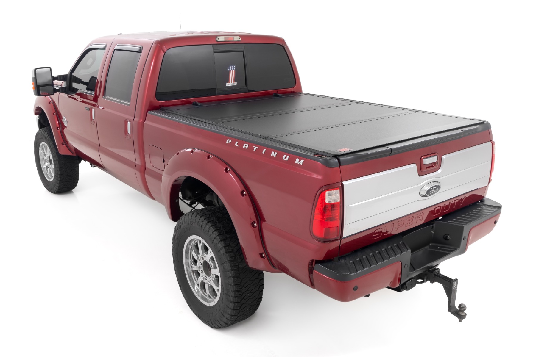 Stabile, dreifach klappbare Ladeflächenabdeckung | 6'10 Zoll Ladefläche | Ford F-250/F-350 Super Duty (99–16) — Bild 3
