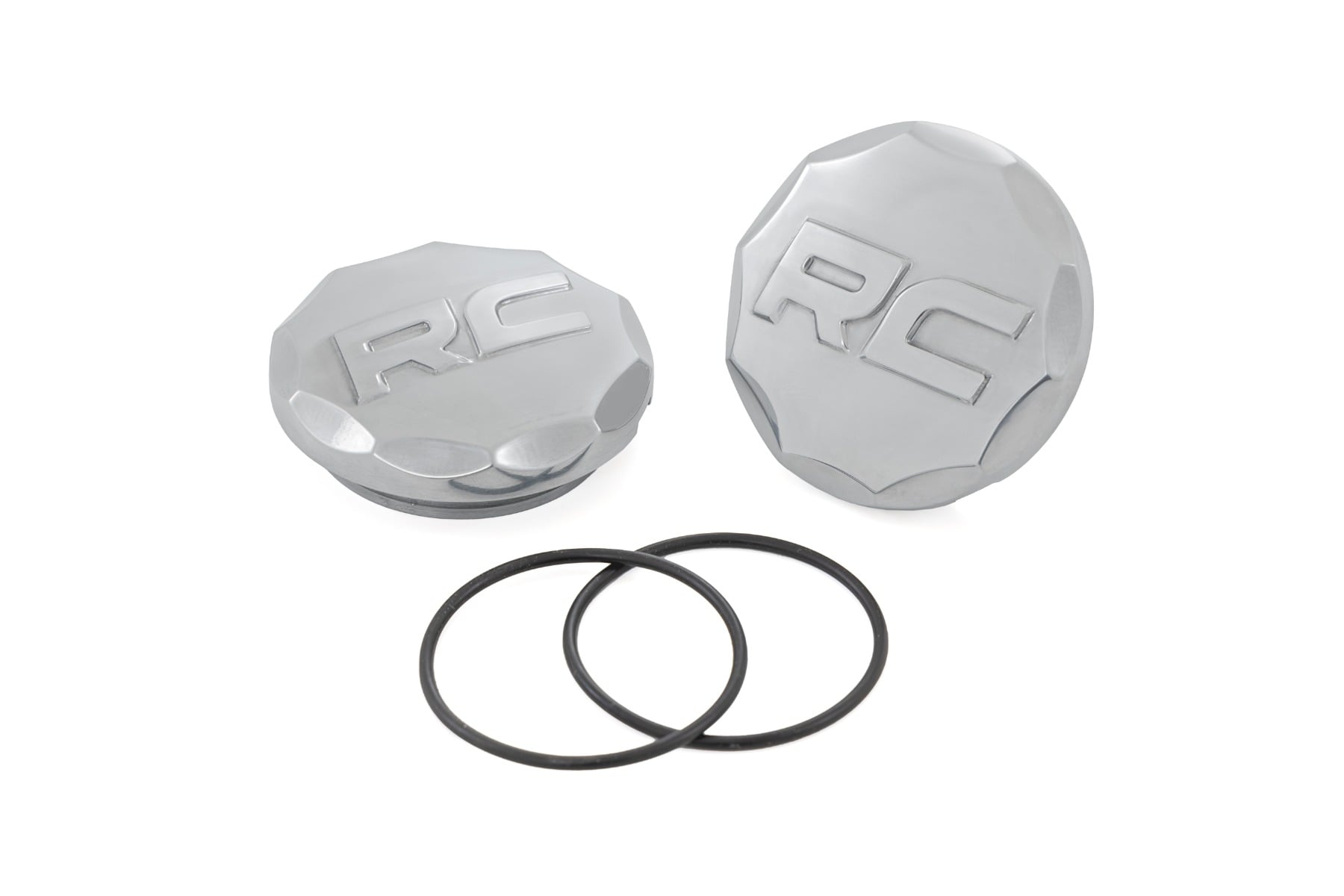 Kugelgelenkkappen aus poliertem Aluminium | Paar | Rough Country-Querlenker