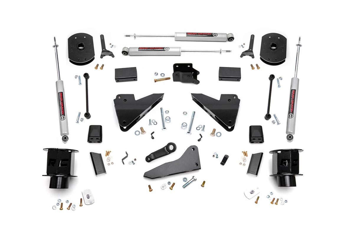 5-Zoll-Lift Kit | FR-Distanzscheibe | Radiusarm-Tieferlegung | RAM 2500 4WD (2014–2018)