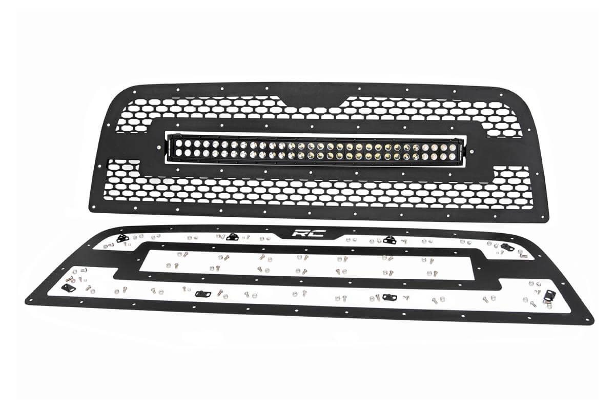 Kühlergrill | 30 Zoll Zweireihige LED-Leuchten | Schwarz | RAM 2500/3500 2WD/4WD (2013–2018) — Bild 3
