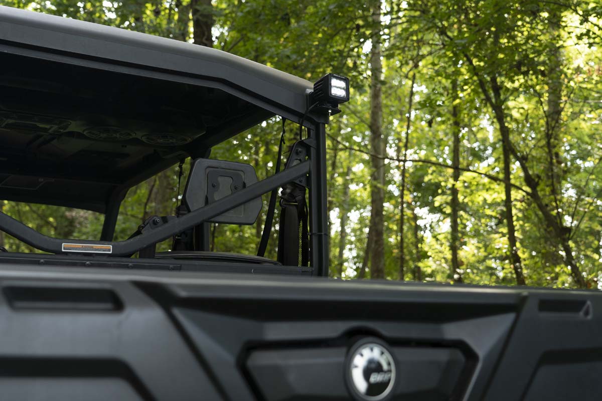 LED-Leuchte | Anbringung an der Fahrerkabine | 2 Zoll Schwarz, Paar | Breitstrahl | Can-Am Defender HD 5/HD 8/HD 9/HD 10 — Bild 4