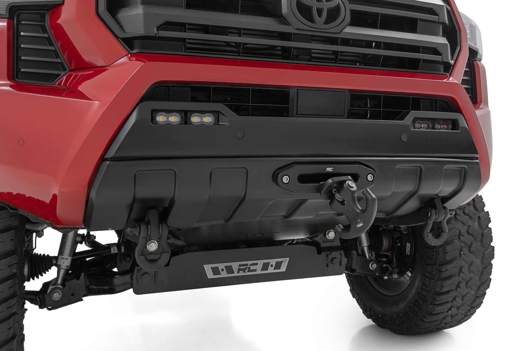 LED-Nebelscheinwerfer-Set | 3x1,75 Zoll Black Series Slim Aux | Gelb | Toyota Tacoma (24–26) — Bild 2