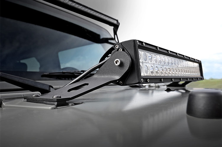 LED Light Mount | Hood | 20" | Jeep Wrangler JK/Wrangler Unlimited  (07-18) — Bild 3