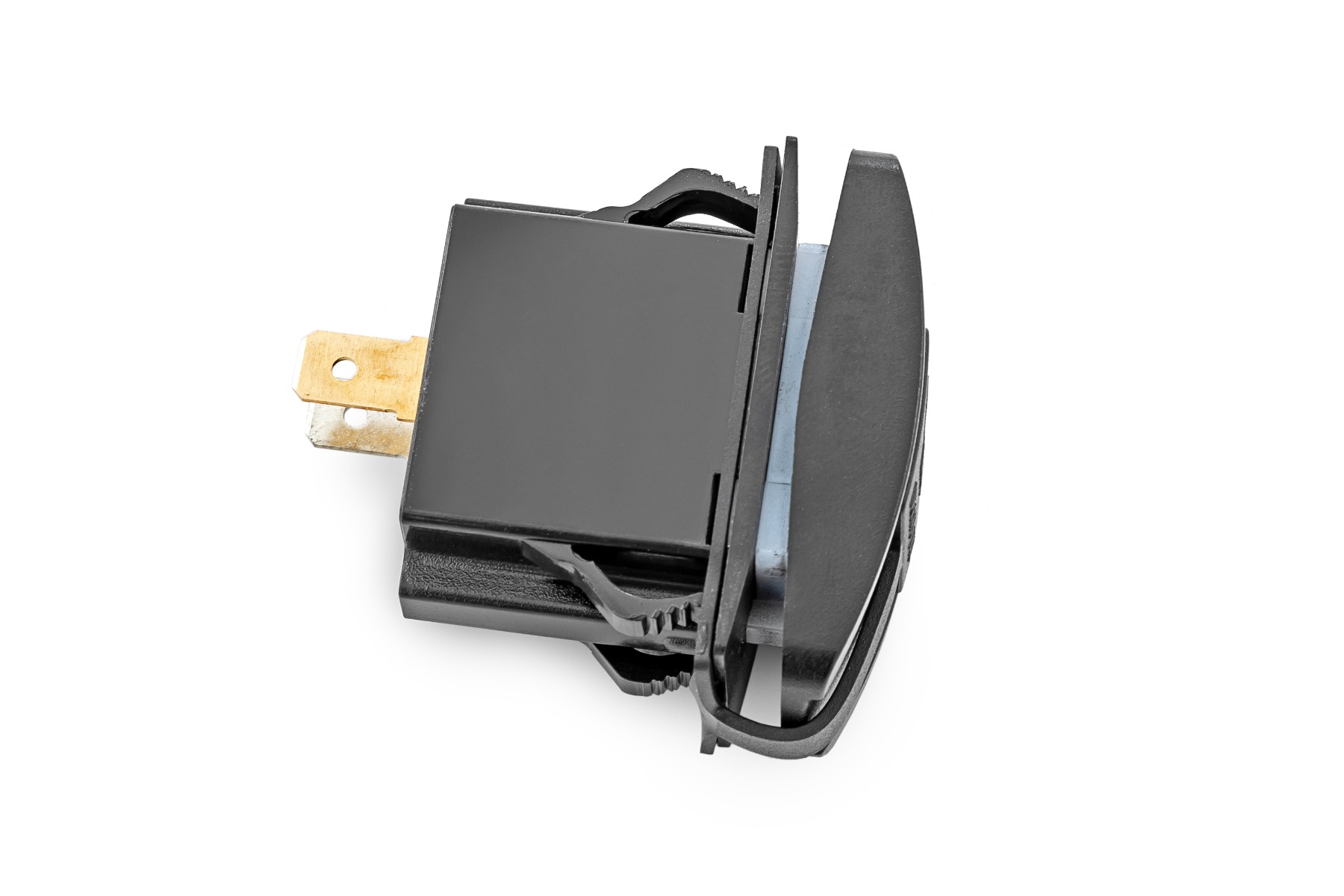 USB-Umschalter-Einsatz | 2x1 mit Logo | Blaue Hintergrundbeleuchtung — Bild 3