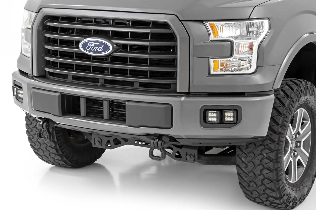 LED-Bausatz | Nebelscheinwerferhalterung | 2er-Set 2 Zoll in Schwarz | Spot/Flutlicht | Ford F-150 (2015–2017) — Bild 3