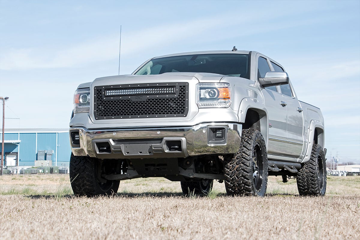 Mesh Grille | 30" Dual Row LED | Black | GMC Sierra 1500 2WD/4WD (2014-2015) — Bild 5