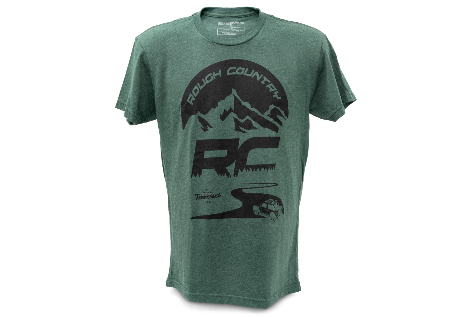 Rough Country T-Shirt | RC Mountains | Waldgrün | MD