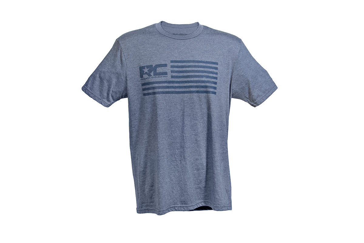 Rough Country T-Shirt | Amerikanische Flagge | Blau | 3XL