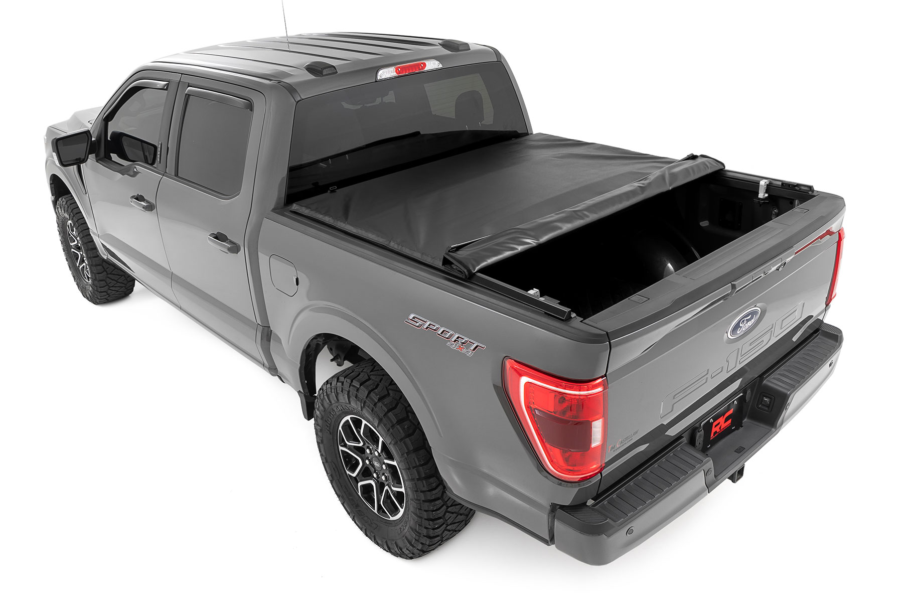 Weiche Roll-up-Ladeflächenabdeckung | 6'7 Zoll Ladefläche | Ford F-150/F-150 Lightning/Raptor (15-26) — Bild 4