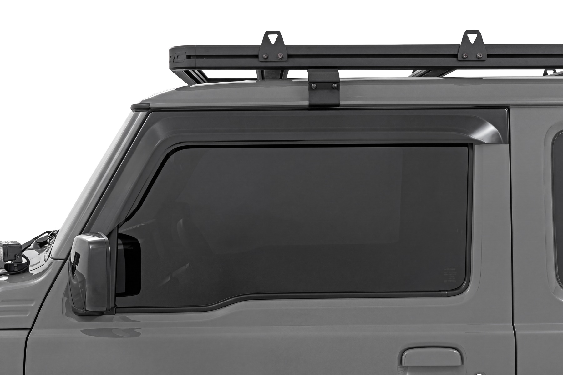 Schlagfeste Seitenfenster-Windabweiser | Aufklebbarer Regenschutz | Suzuki Jimny 3-Türer (2018–2026) — Bild 2