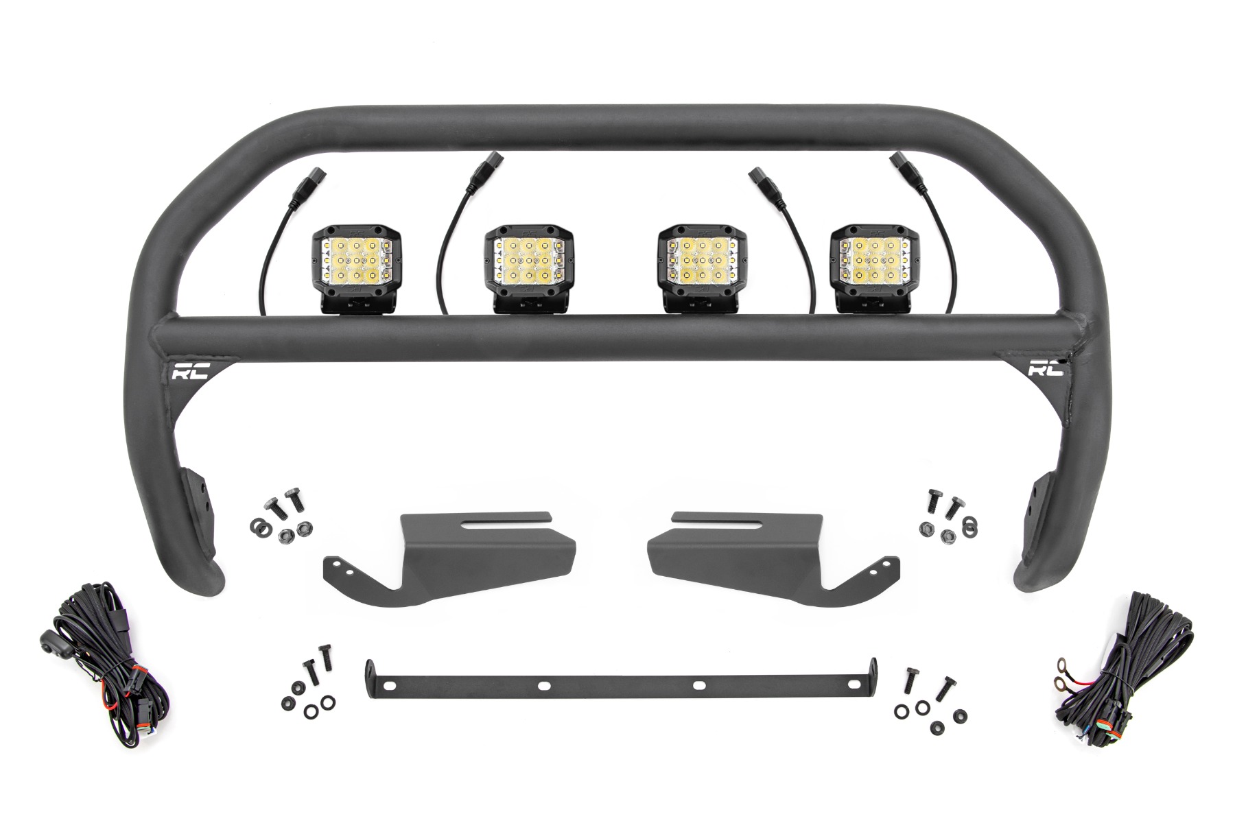 Frontschutzbügel | 3-Zoll-Weitwinkel-LED (4 Stück) | OE Modular Steel | Ford Bronco (21–26)