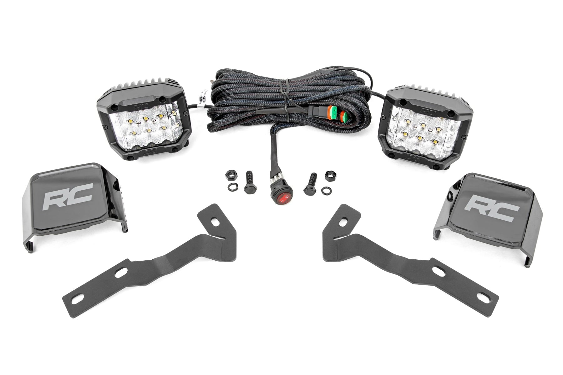 LED-Beleuchtungsset | Einbau in die Achsverkleidung | 3 Zoll OSRAM | Breitstrahl | Toyota Tacoma 2WD/4WD (16–23)