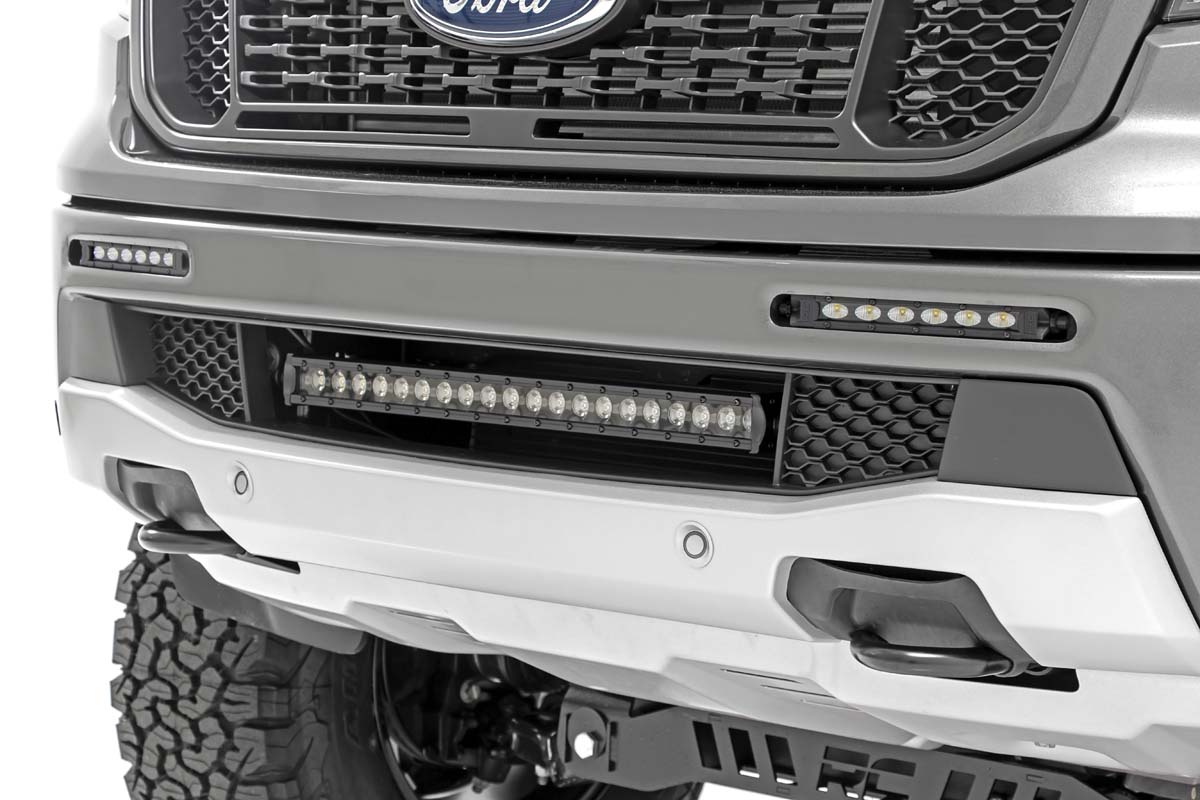 LED-Beleuchtungsset | Stoßstangenmontage | 6 Zoll Schwarzes Slimline-Paar | Ford Ranger (19–23)