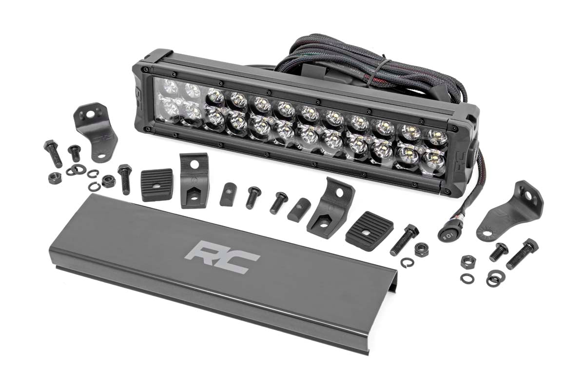 12-Zoll-LED-Lichtleiste der Black Series | Zweireihig | Weiße Tagfahrleuchten