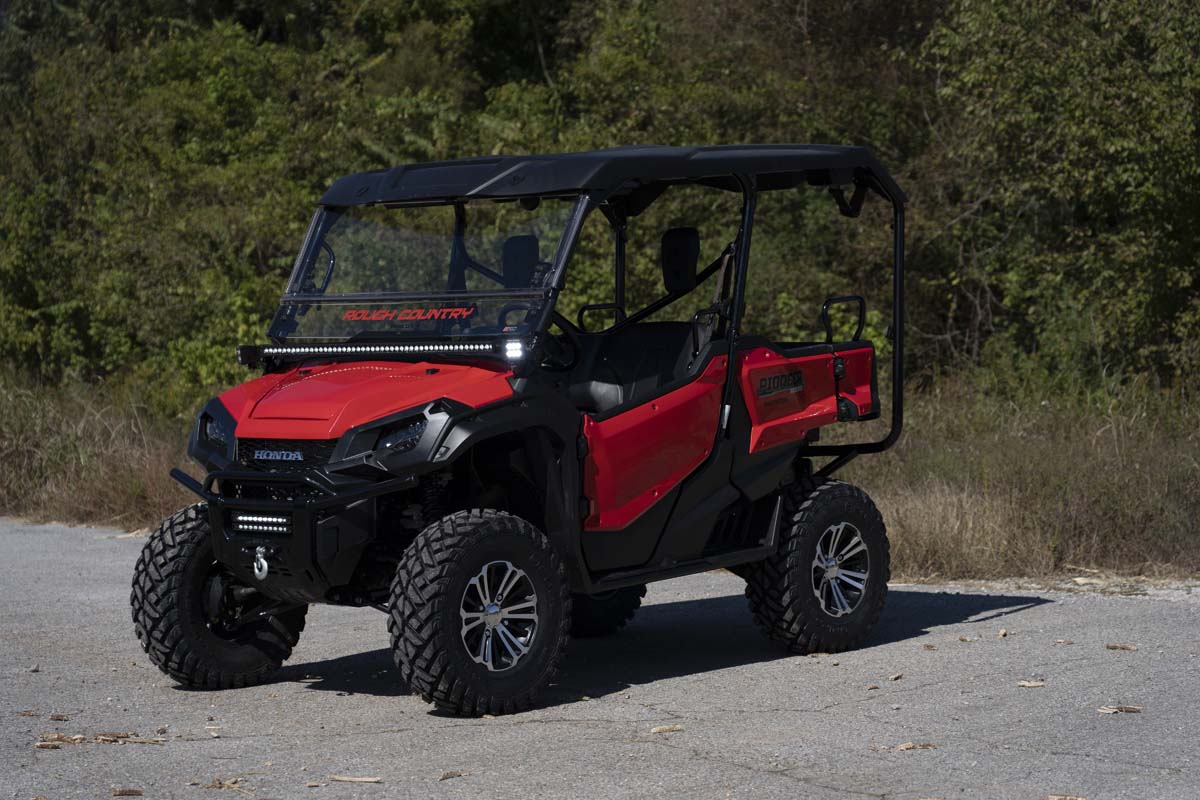 LED-Beleuchtungsset | Befestigung am Überrollbügel | 2 Zoll Schwarz, Paar | Honda Pioneer 1000 — Bild 4