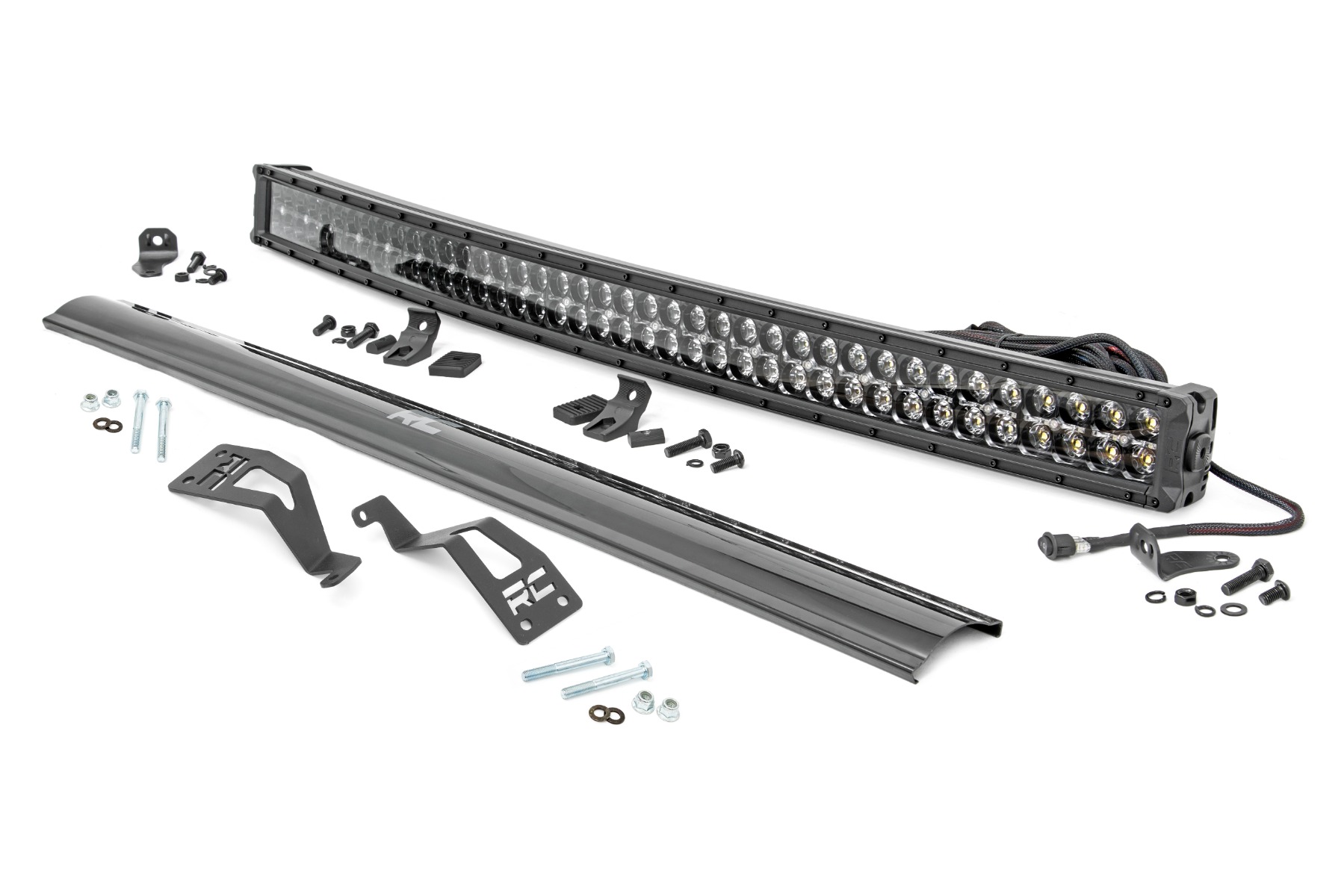 LED-Beleuchtungsset | Frontmontage | 40 Zoll Schwarz, zweireihig | Weiße Tagfahrleuchten | Can-Am Commander Max 1000