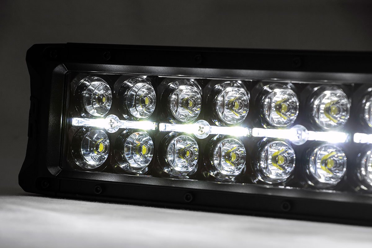 Kühlergrill | 30 Zoll Zweireihige LED-Leuchten | Schwarz | Weiße Tagfahrleuchten | GMC Sierra 1500 (2014–2015) — Bild 3