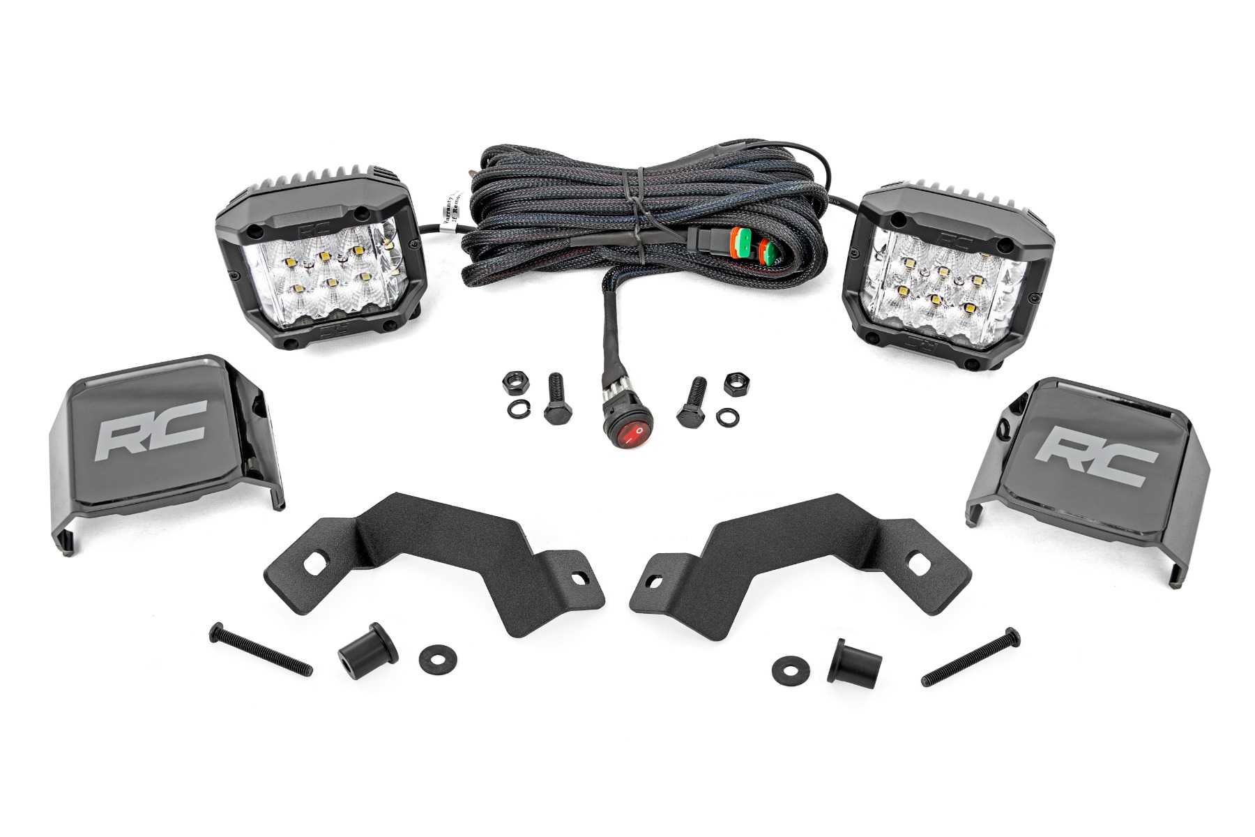 LED-Beleuchtungsset | Einbau in die Rinne | 3 Zoll OSRAM | Breitstrahlend | Toyota Land Cruiser (24–26)