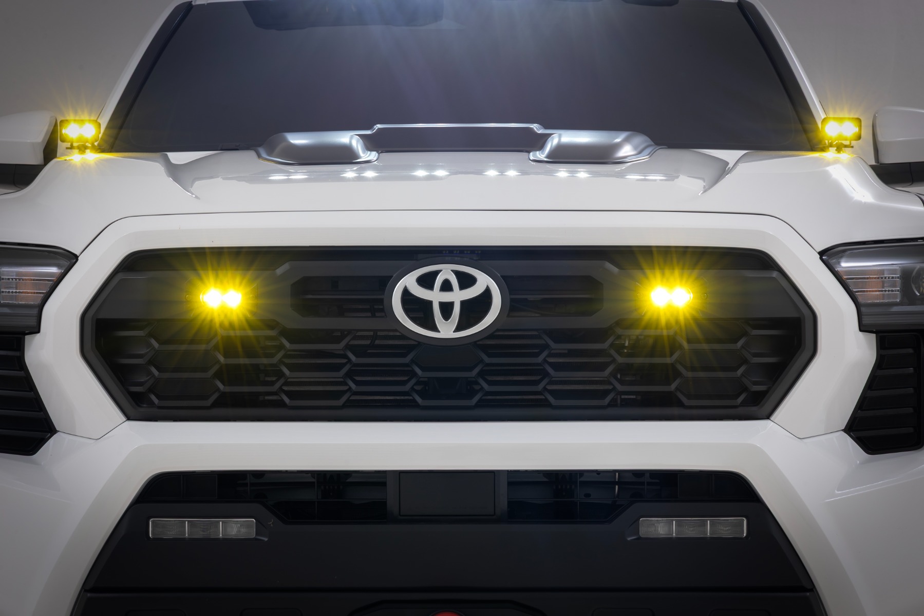 3x1.75 Inch Black Series | Yellow | LED Slim Aux | SAE Fog | Flush Mount | Pair — Bild 4