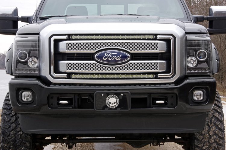 LED-Beleuchtungsset | Kühlergrill-Montage | 30" Schwarz, einreihig, Paar | Ford F-250/F-350 Super Duty (2011–2016) — Bild 2