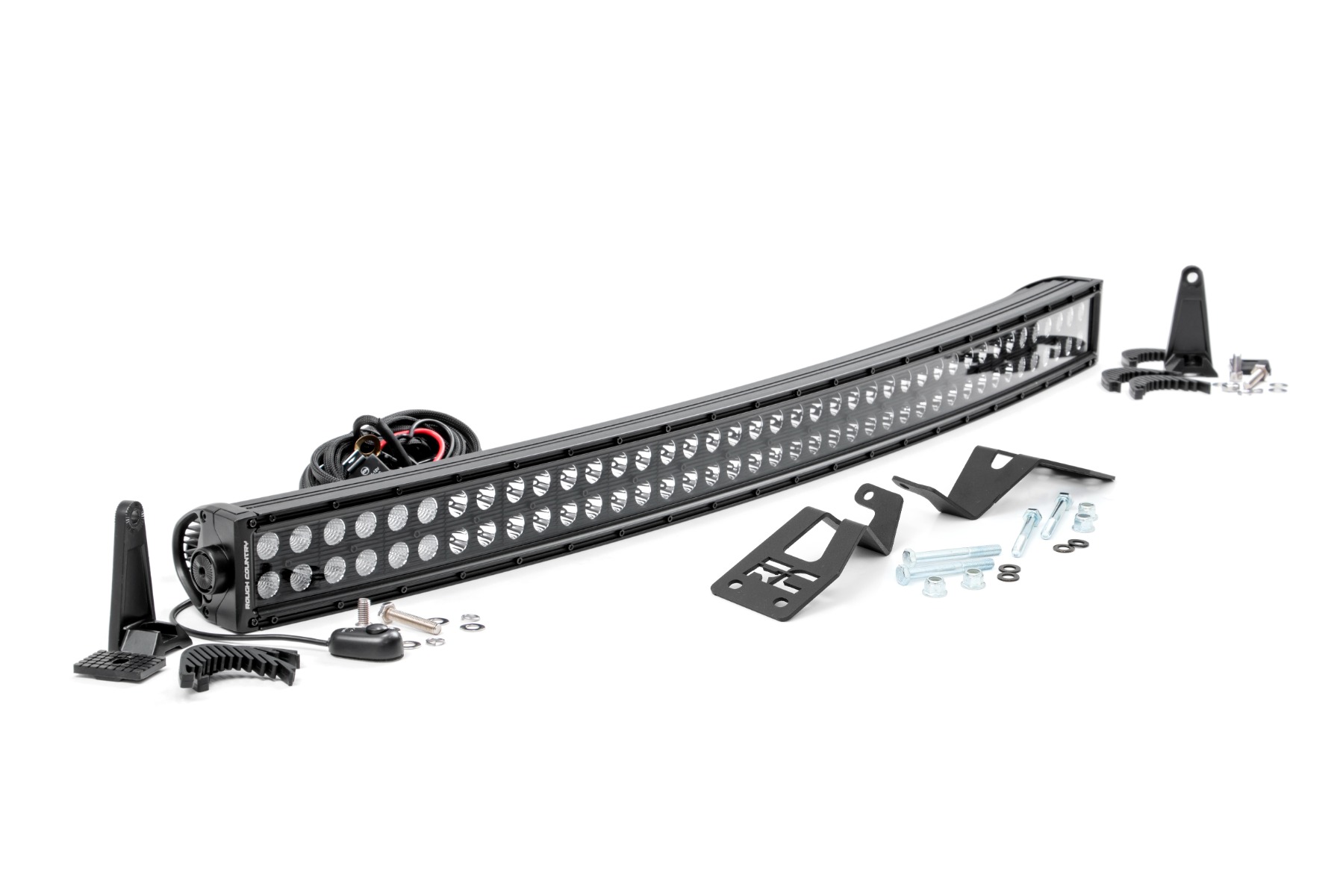 LED-Beleuchtungsset | Frontmontage | 40 Zoll Schwarz, zweireihig | Weißes Tagfahrlicht | Can-Am Commander Max 1000