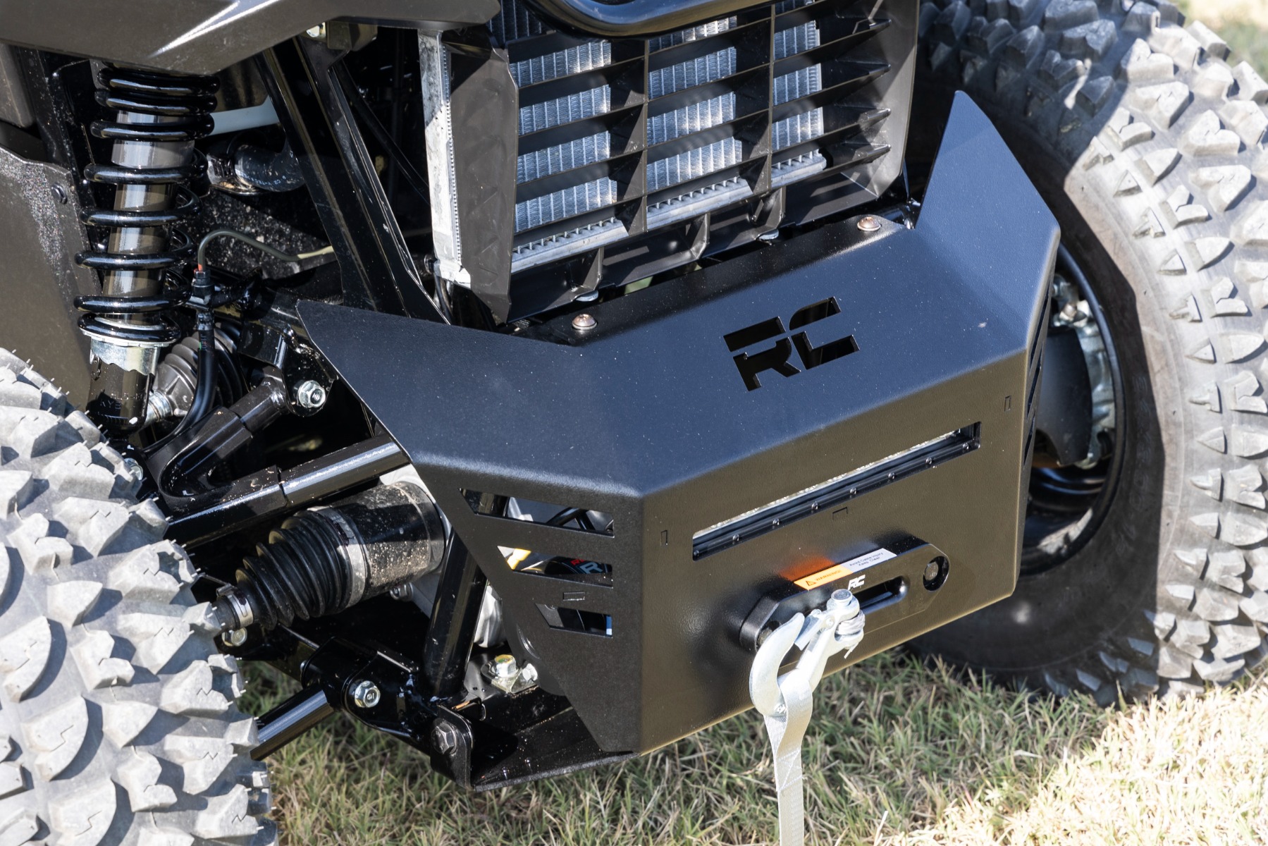 Seilwinde | 4500-LB-Seilwinde | 10 Zoll Schwarz Slimline | Honda Pioneer 520 — Bild 6