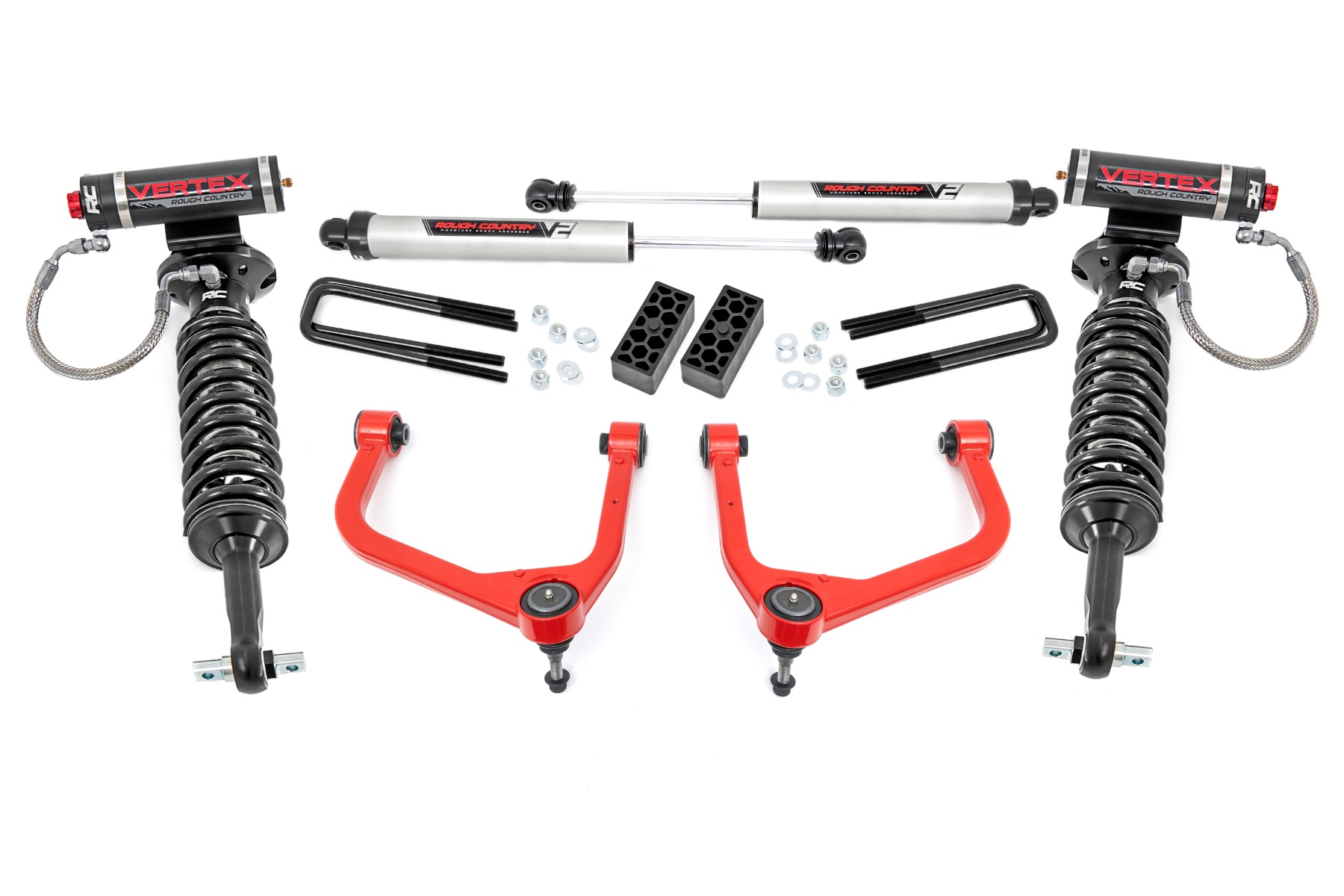 3.5 Inch Lift Kit | Vertex/V2 | Chevy Silverado 1500 2WD/4WD (2019-2024) | Red