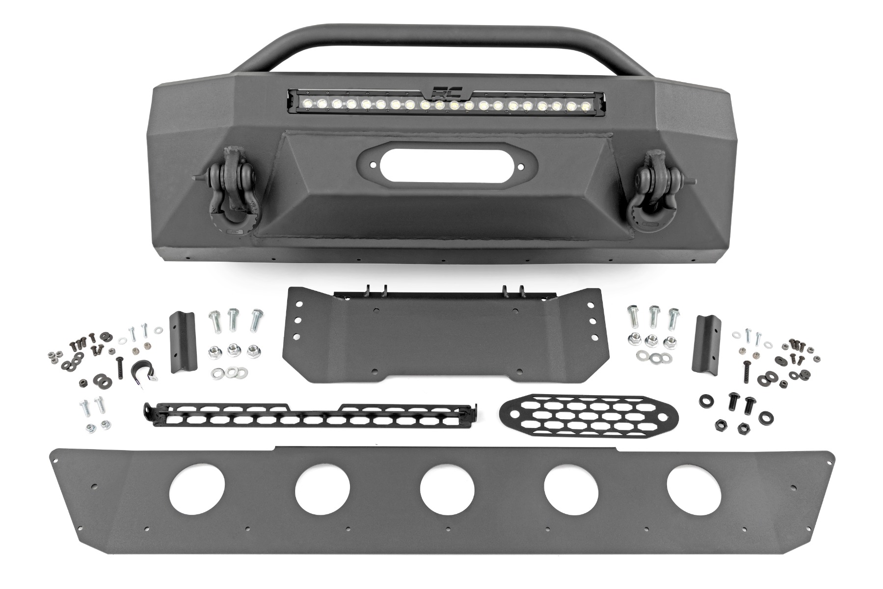 Frontstoßstange | Hybrid | 20 Zoll Schwarze Tagfahrleuchten | Toyota 4Runner 2WD/4WD (2014–2024)