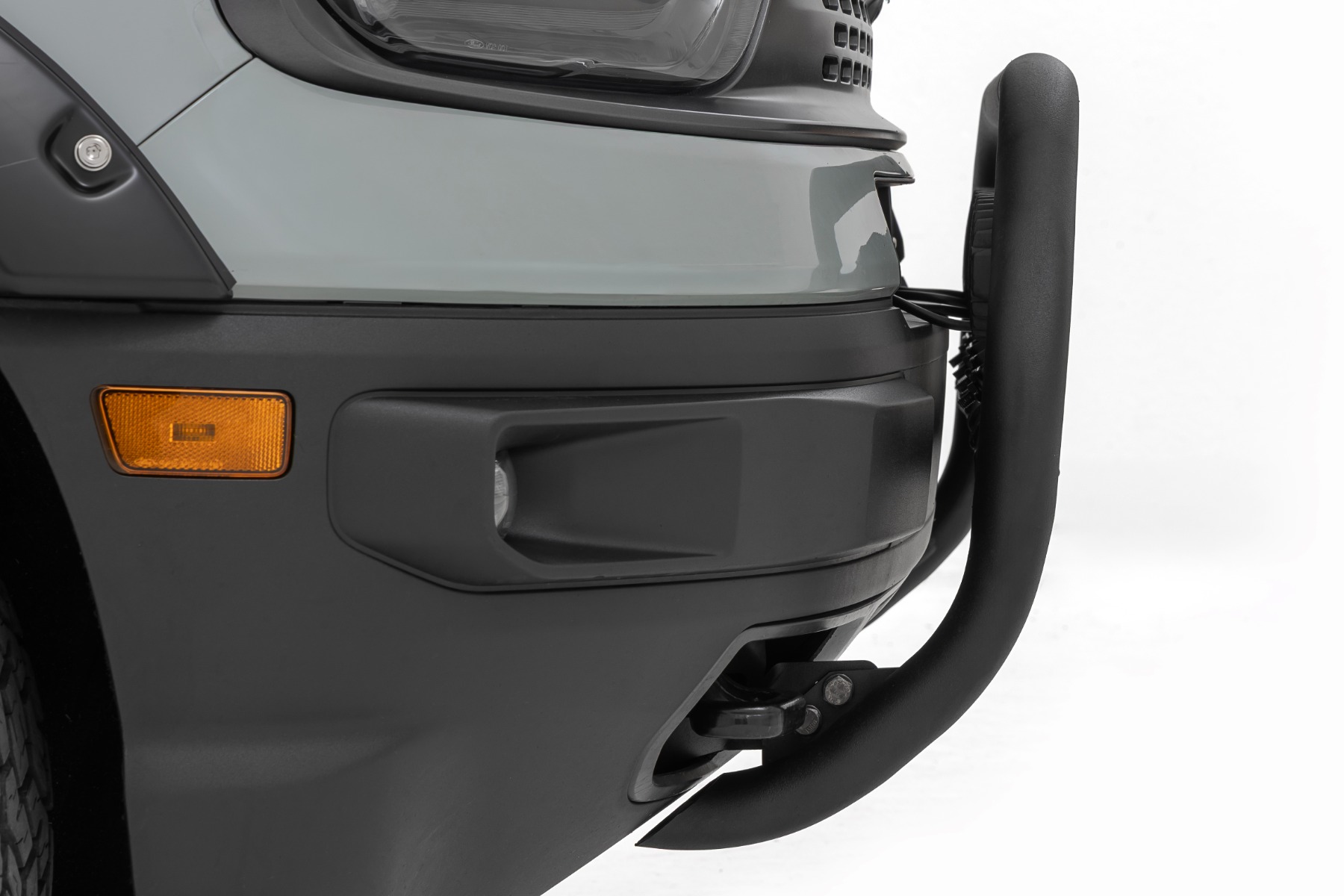 Nudge Bar | w/ Tow Hooks | 20 Inch Black Single Row LED | Ford Bronco Sport (21-24) — Bild 5