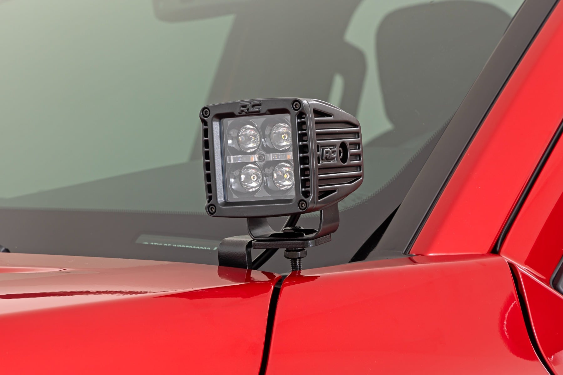 LED-Beleuchtungsset | Grabenmontage | 2" Schwarz, Paar | Gelbe Tagfahrleuchten | Toyota Tacoma (24–26)