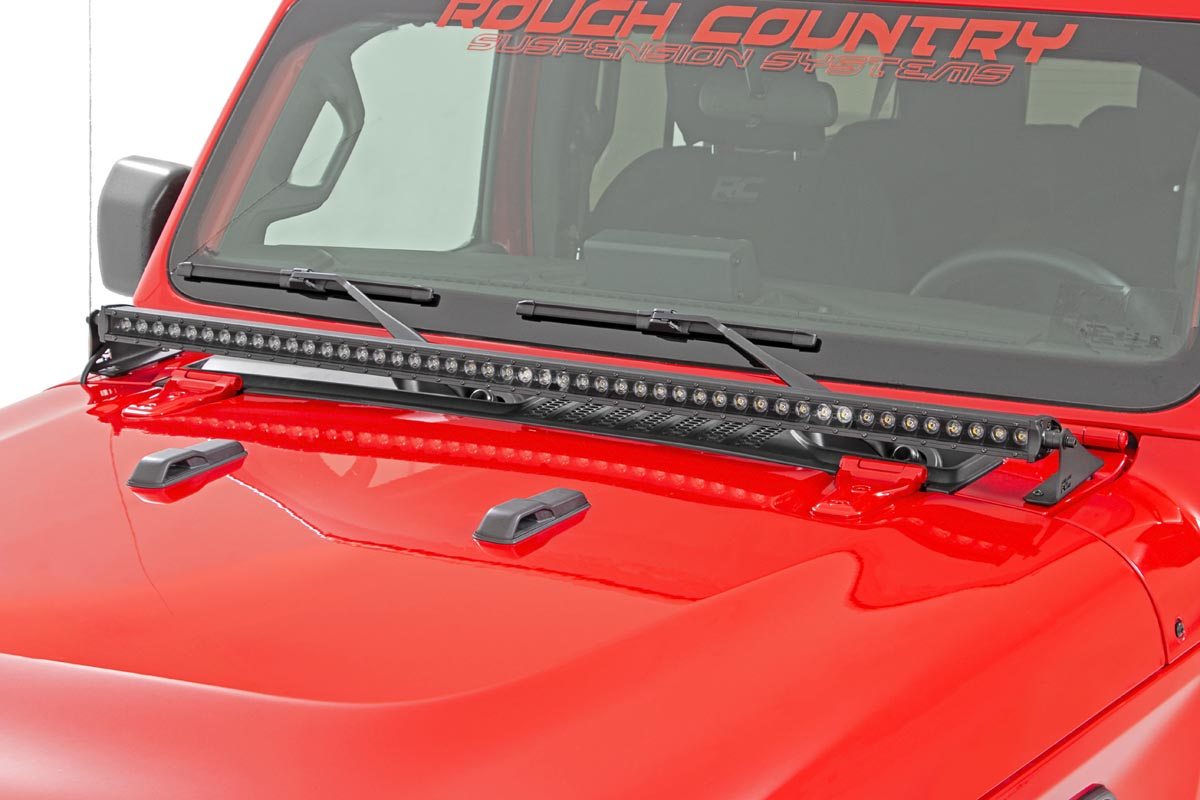 LED-Beleuchtungsset | Montage an der Motorhaube | 50" Spectrum Single Row | Jeep Gladiator JT/Wrangler JL (18–26) — Bild 2