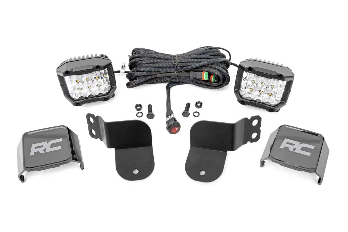 LED-Beleuchtungsset | Käfigbefestigung | 3 Zoll OSRAM | Weitwinkel | Polaris General XP 4 1000