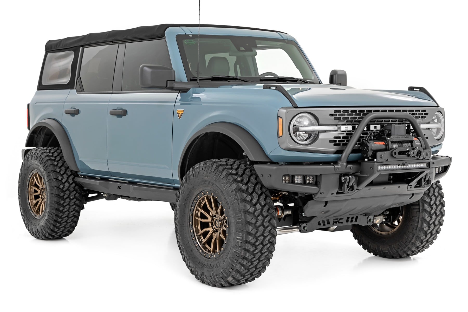 LED Light Kit | Fog Mount | Triple 2" Black Pair | Flood | Ford Bronco (21-26) — Bild 4