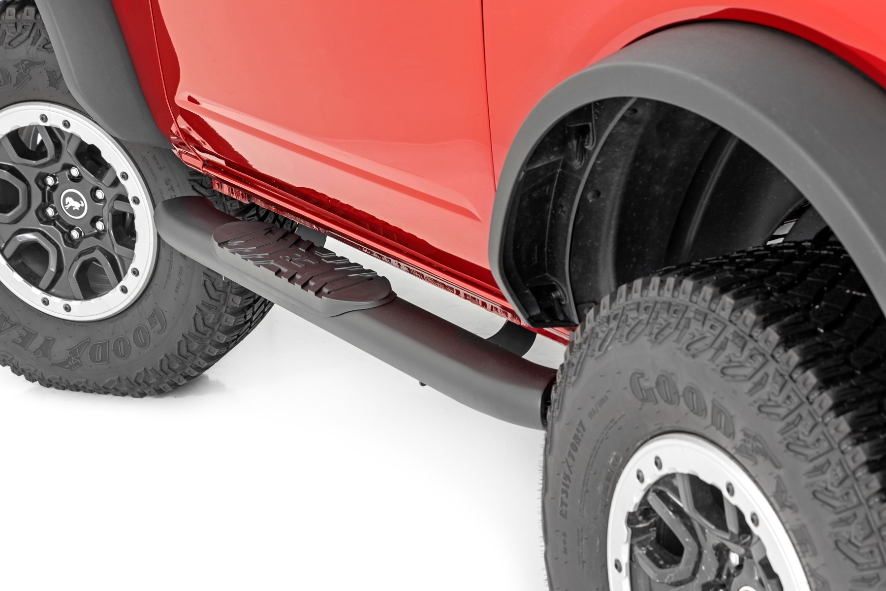 Ovale Nerf-Trittstufen | 2-türig | Schwarz | Ford Bronco (2-türig) 4WD (2021–2026)