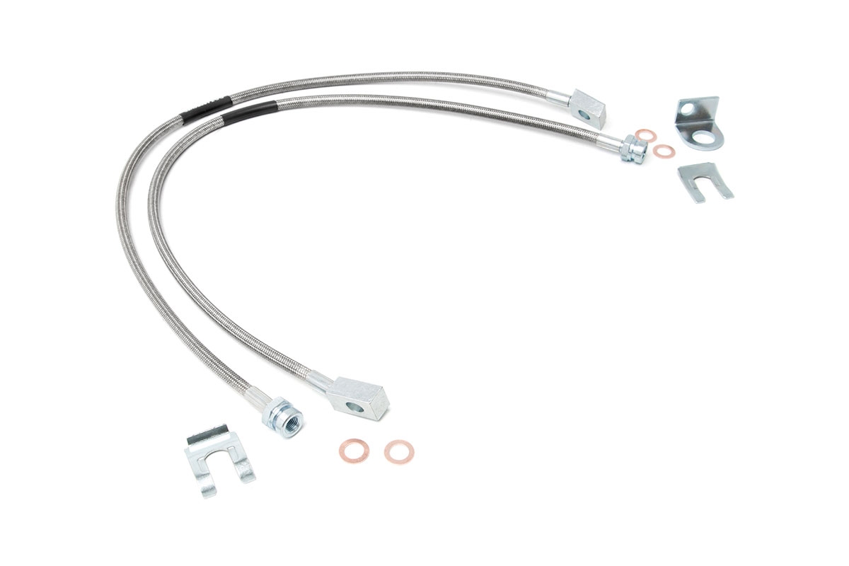 Bremsleitungen | Edelstahl | Vorne | 4-6 Zoll Lift | Jeep Cherokee XJ/Wrangler TJ/Wrangler Unlimited