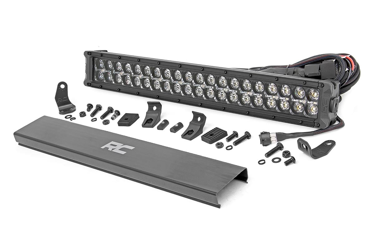 20-Zoll-LED-Lichtleiste der Black Series | Zweireihig | Tageslicht in Kaltweiß