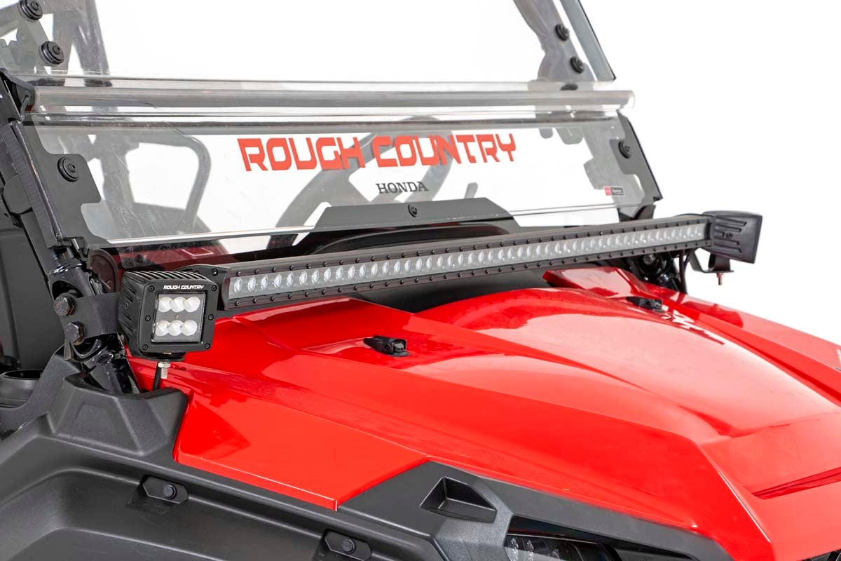 LED-Beleuchtungsset | Befestigung am Überrollbügel | 2 Zoll Schwarz, Paar | Honda Pioneer 1000 — Bild 7
