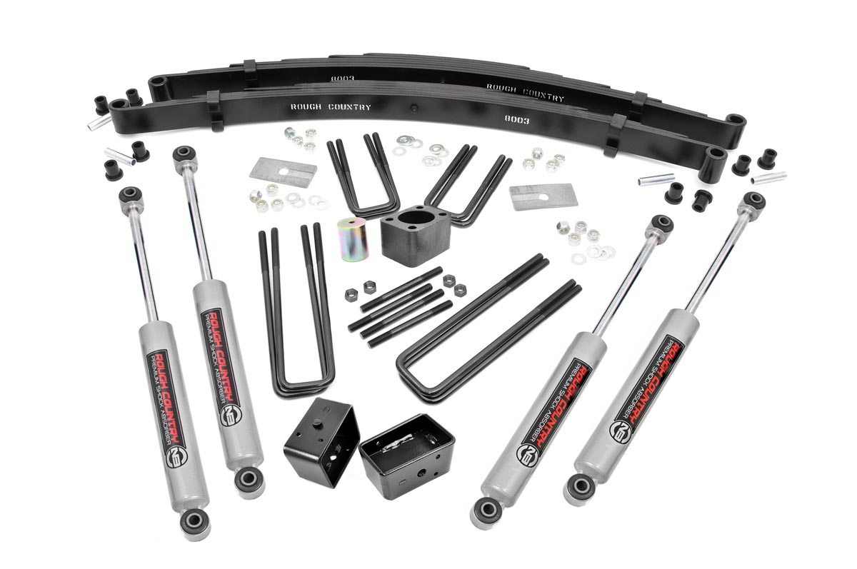 4-Zoll-Lift Kit | Hintere Distanzblöcke | Dodge W100/W200 Pickup 4WD (1974–1977)