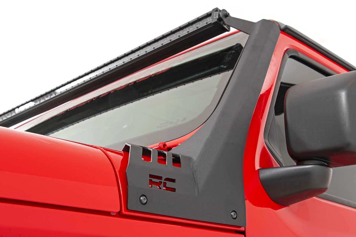 LED-Beleuchtungsset | Windschutzscheibe | 50 Zoll BLK einreihig | WHT Tagfahrlicht | Jeep Gladiator JT/Wrangler JL (18–26) — Bild 4