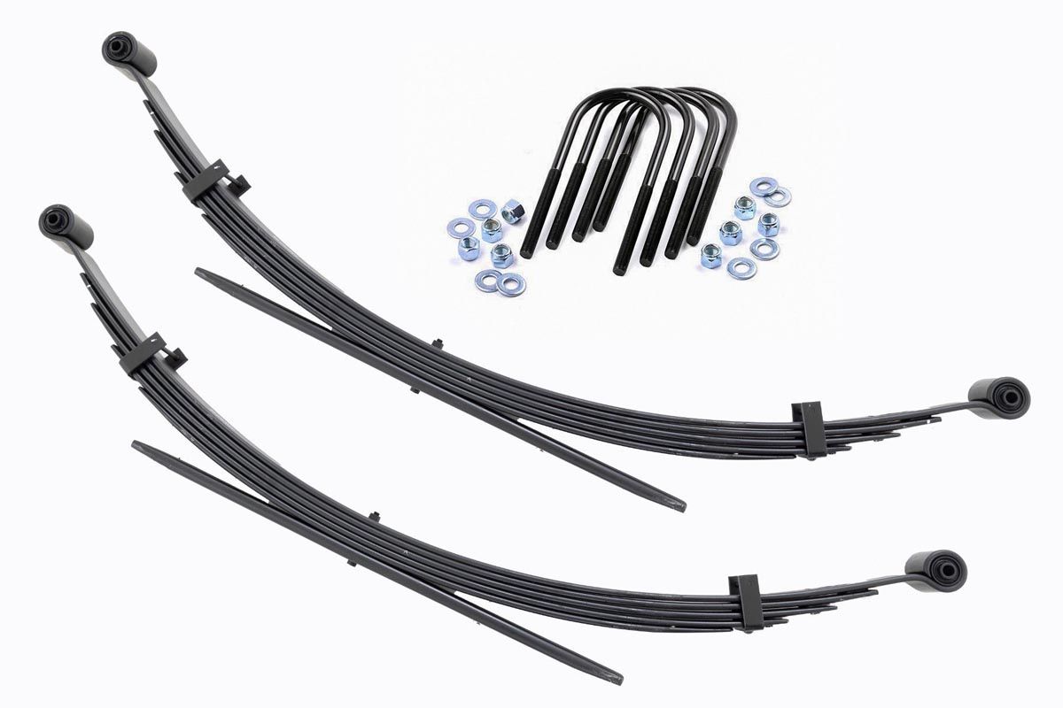 56-Zoll-Blattfedern hinten | 2" Höherlegung | Paar | Chevy/GMC C20/K20, C25/K25 Pickup 4WD (77–87)