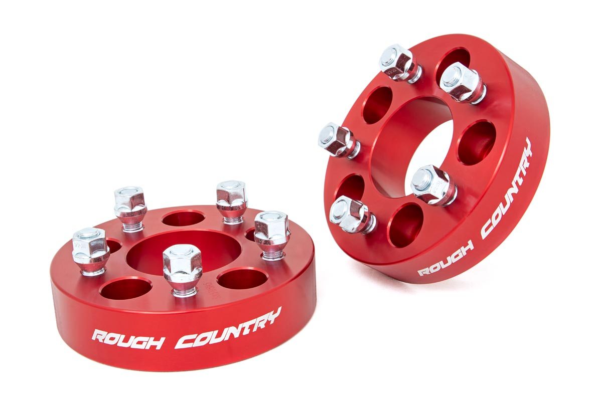 1,5-Zoll-Spurverbreiterungen | 5x4,5 | Rot | Jeep Cherokee XJ/Comanche MJ/Wrangler TJ