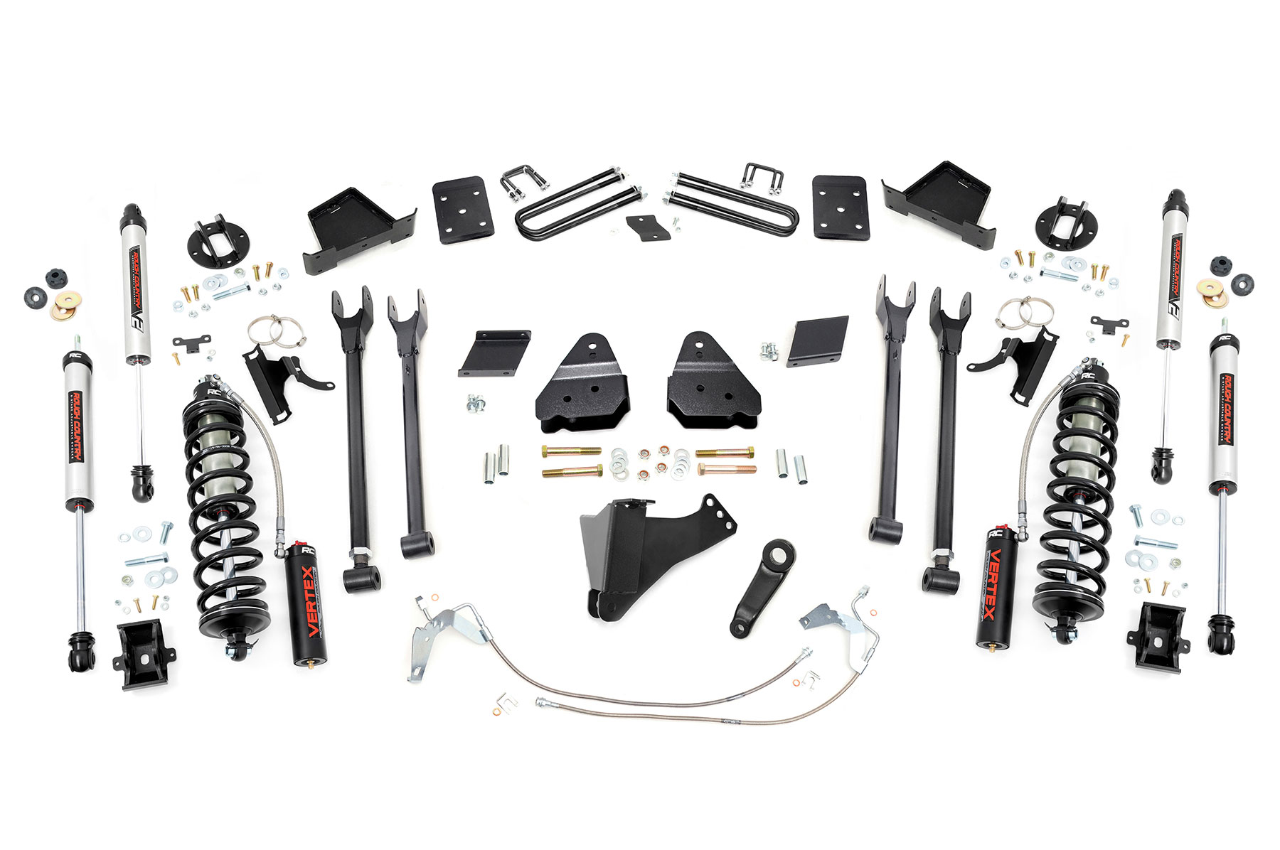 6-Zoll-Lift Kit | 4-Lenker-Aufhängung | Ohne Zusatzfeder | V2-Gewindefahrwerk | Ford F-250 Super Duty (2015–2016)