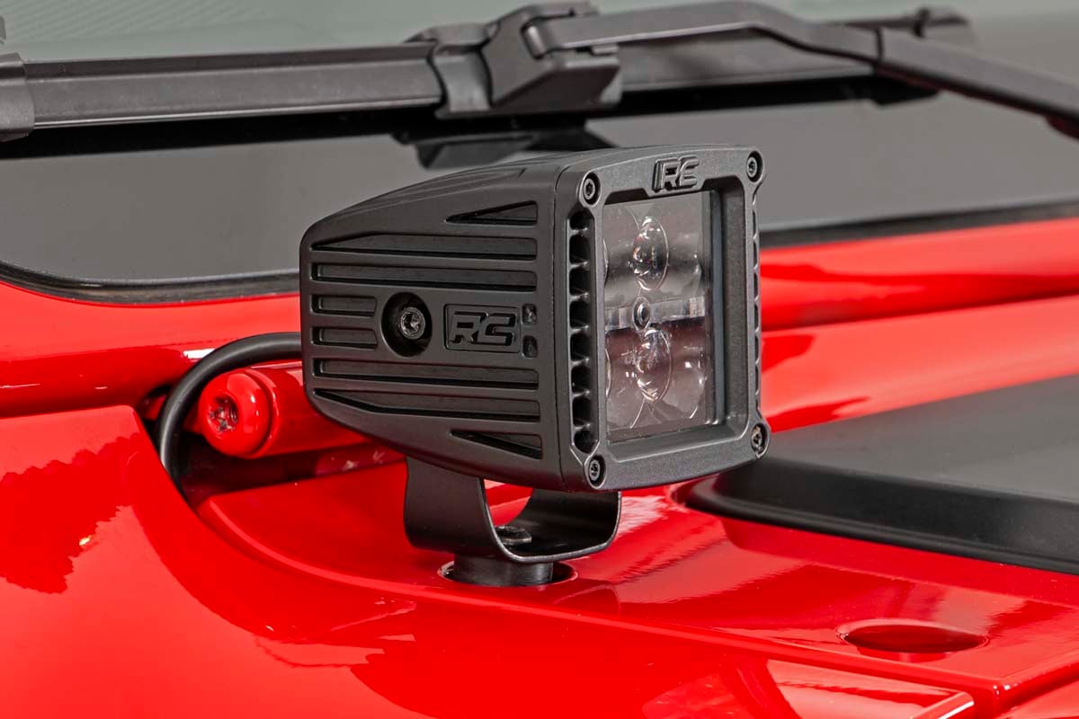 LED Light Kit | Cowl Mount | 2" Black Pair | Amber DRL | Jeep Gladiator JT/Wrangler JL (18-26) — Bild 6