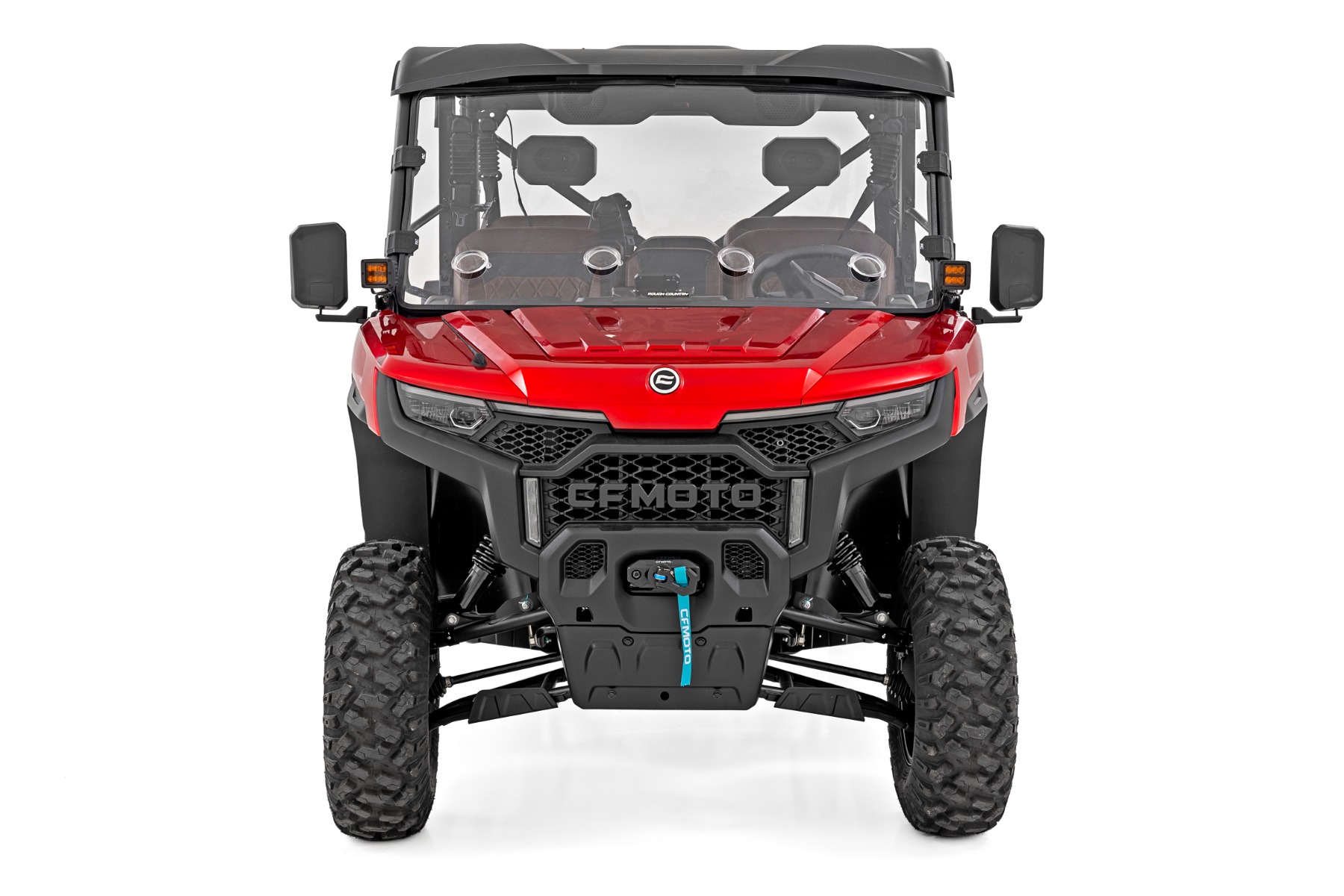 Vollverglaste Windschutzscheibe mit Belüftung | Kratzfest | CFMOTO UFORCE U10 Pro — Bild 2