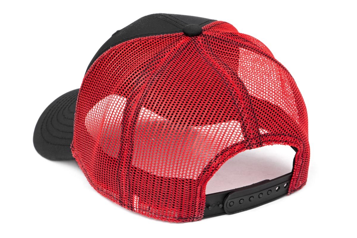 Rough Country Hat | Red Mesh | Rough Country Patch | Black/Red — Bild 2
