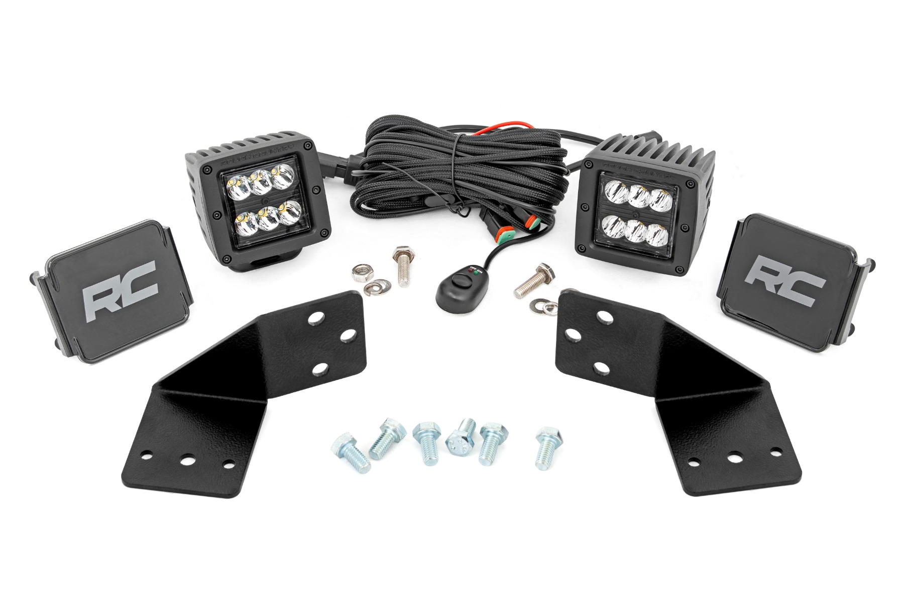 LED-Beleuchtungsset | Heckmontage | 2 Zoll Schwarz, Paar | CFMOTO UFORCE 1000