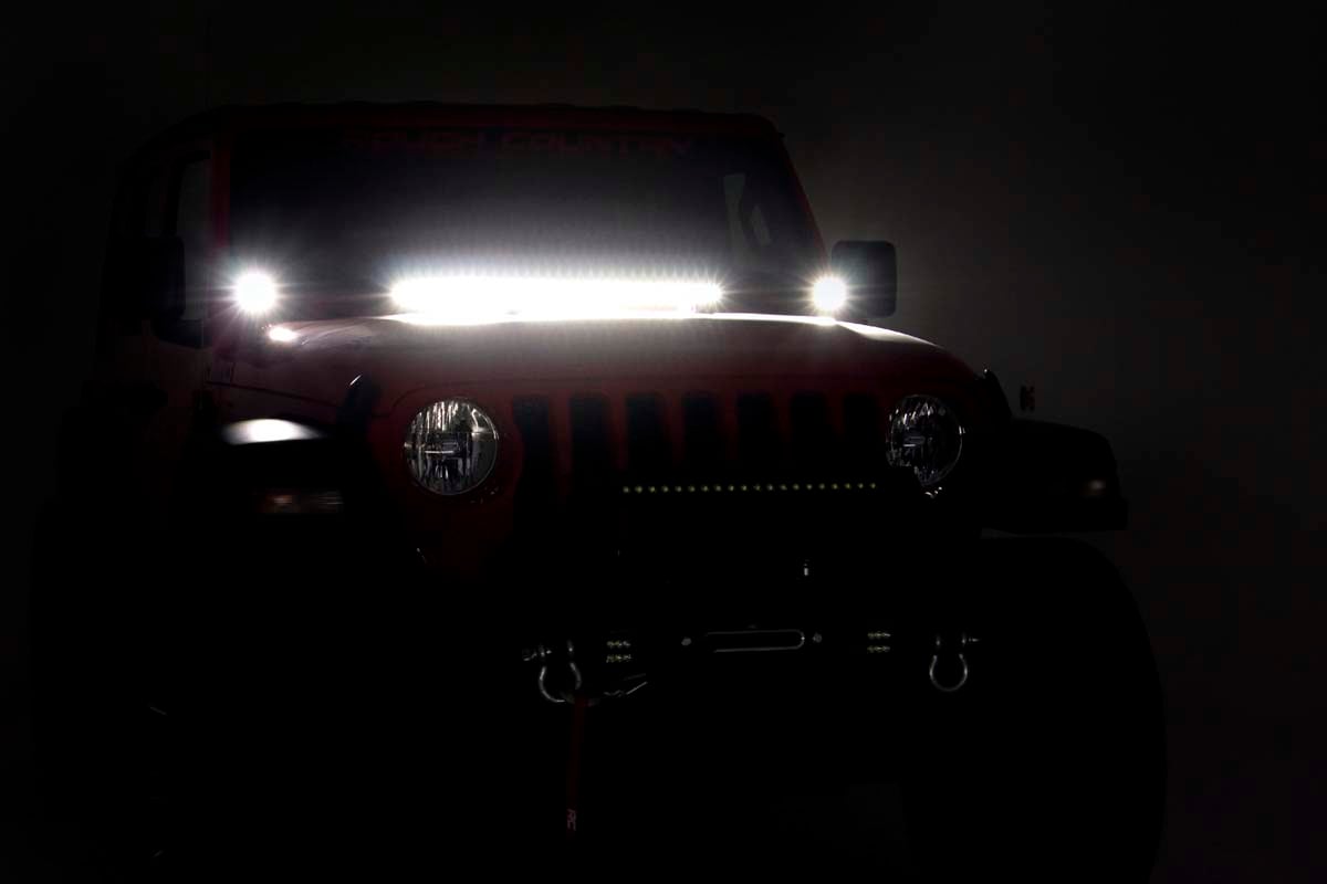 LED Light Kit | Cowl Mount | 2" Black Pair | Amber DRL | Jeep Gladiator JT/Wrangler JL (18-26) — Bild 7