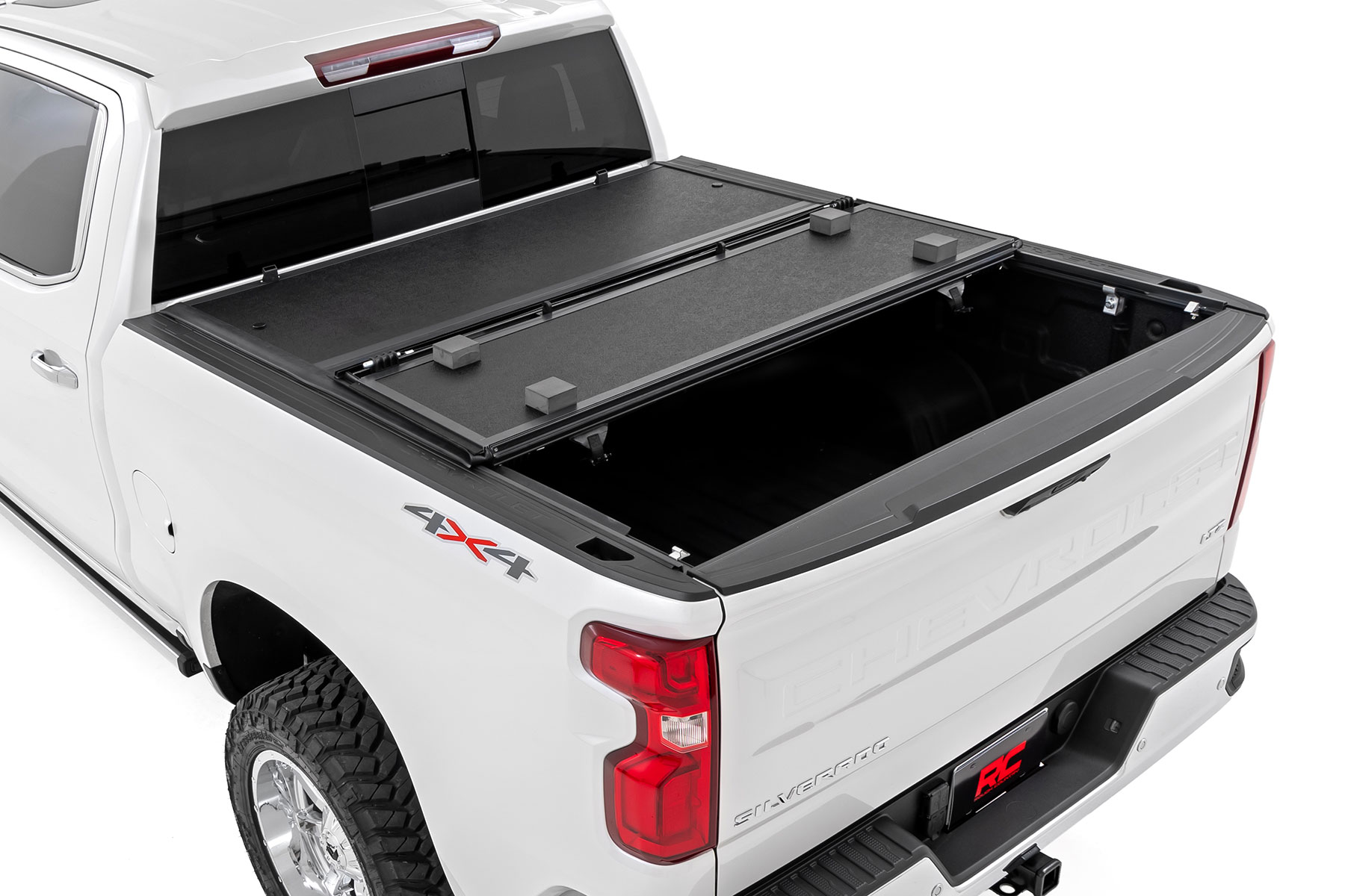 Robuste, flache Ladeflächenabdeckung | 6'7 Zoll Ladefläche | Relingabdeckung | Chevy/GMC 1500/2500HD/3500HD (2014–2019 & Classic) — Bild 2