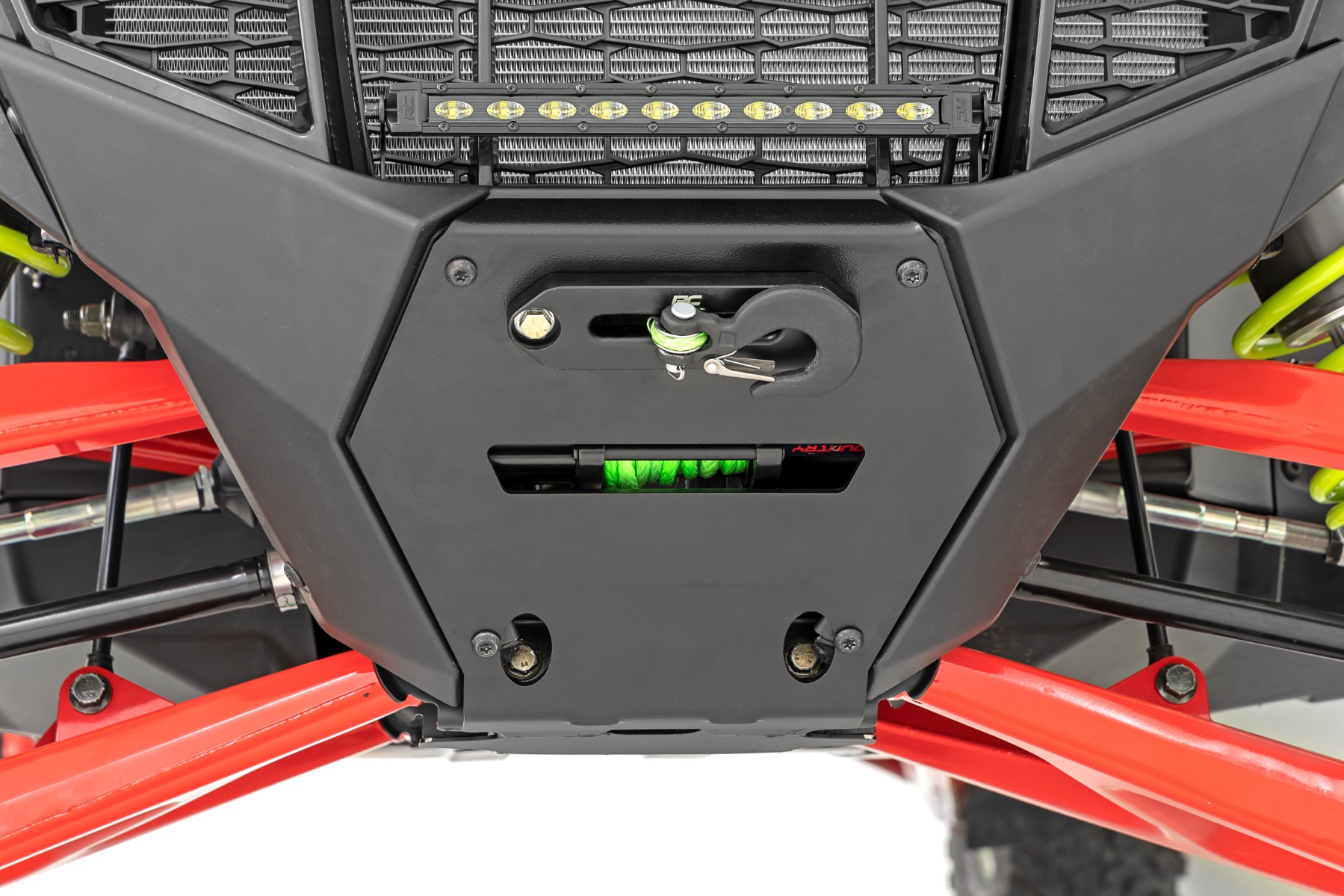 LED-Leuchte | Seilwinde | Vorne | 10 Zoll Schwarz Slimline | Polaris RZR Pro R — Bild 2