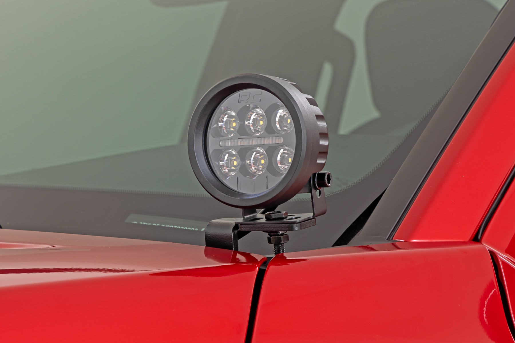 LED-Beleuchtungsset | Grabenmontage | Black Series Round | 3,5 Zoll | Gelbes Tagfahrlicht | Toyota Tacoma (24–26)